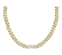 Le Petite Story Letter Love Pave Necklace Doré Femme
