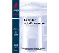 Le peuple et l'idée de norme Sous la direction de pierre mazeaud et catherine puigelier - Catherine Puigelier - Panthéon-Assas - broché - Etude