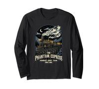 Le Phantom Express : Midnight Ghost Terror V Train Halloween Manche Longue