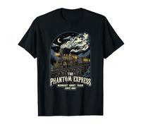 Le Phantom Express : Midnight Ghost Terror V Train Halloween T-Shirt Graphique avec Valeur
