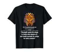 Le Pharaon égyptien King Tut Masque Toutankhamon Citations T-Shirt Graphique avec Valeur