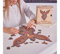 Puzzle En Bois - Le Phoenix Flamboyant - 200 Pièces