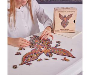 Le phénix flamboyant puzzle bois, c b