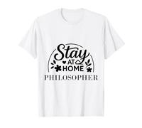 Le Philosophe Stay at Home Convient aux Enfants, aux Hommes et aux Femmes. T-Shirt