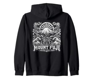 Le pic sacré du Mont Fuji soulève Les Vagues japonaises Sweat à Capuche