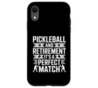 Le Pickleball Amusant et la Retraite sont des Mots de Match Coque pour iPhone XR
