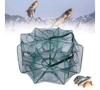 Le piège de pêche magique pliable 2025, filet de pêche amélioré 6/8/10/12/16/20 trous pour ménés, poissons, crevettes, écrevisses, crabes 2024, pièges à méné portables (16 trous)