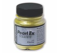 Le pigment Jacquard PearlEx crée un effet métallique ou nacré Pot de 5 onces Citrine