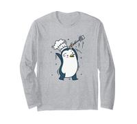 Le Pingouin est Un Animal de l'Antarctique Manche Longue