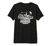 Le Pionnier de la Lune, la première colonie Lunaire, la frontière Spatiale Humaine T-Shirt Haut de Gamme