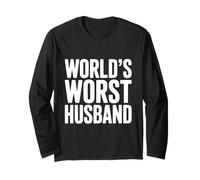 Le Pire Mari du Monde idée d'humour drôle pour Homme Manche Longue