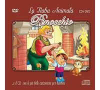Le Più Belle Canzoncine & Fiabe Cd Audio + DVD diPinocchio Idea Regalo per bambini e Per Feste di Compleanno