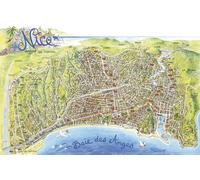 Le plan de Nice illustré