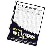 Le planificateur de paiement mensuel des factures améliore le contrôle du budget ou le nettoyage du ménage, liste de contrôle, carnet de notes en option