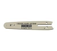 Le plateau de guidage de chaîne de tronçonneuse est adapté pour la chaîne de 20,3 cm, mini tronçonneuse à main, longueur de la plaque de guidage 24 cm, pour le travail du bois, le jardin, le