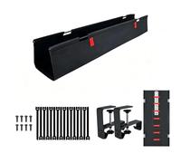 Le Plateau de Rangement des Cordons sous Le Bureau de 90 cm, Peu encombrant, se Fixe solidement sans perçage, Parfait pour Les Bureaux Debout, Chemin de câbles Polyvalent
