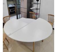 Le plateau de table rond en bois de 120 cm à 200 cm de diamètre permet d'économiser de l'espace,Table ronde pliante en quatre parties, table à manger à 4 panneaux pliants, grande table ronde pour 5 à
