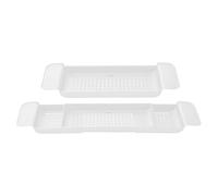 Le Plateau pour la | Le Rack Organisateur Antidérapant et Réglable, Tablette pour La | pour Spa Douche Trempage Vin Lecture Savon Smartphone et de Film