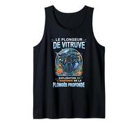 Le Plongeur de Vitruve Humour Plongée sous-Marine Cadeau Débardeur