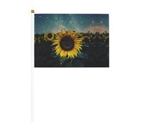 Le plus beau drapeau à main tournesol pour célébration d'événements royaux pour barbecue, décoration de fête, d'événement, décorations de jardin
