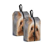 Le Plus Beau Yorkshire， Lot de 2 Sacs à Chaussures de Voyage, Sacs de Rangement imperméables, Organisateur de Chaussures pour Les Voyages et la Maison