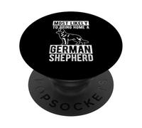 Le Plus CAUSÉ DE REVENIR À LA Maison Un Berger Allemand PopSockets PopGrip Adhésif