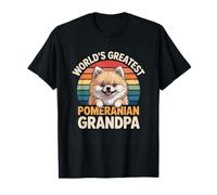 Le Plus Grand Grand-père poméranien du Monde Qui Aime Les Pompons drôles T-Shirt