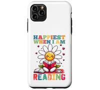 Le plus heureux quand je lis - Cute Book Reader Lover Bookworm Coque pour iPhone 11 Pro Max