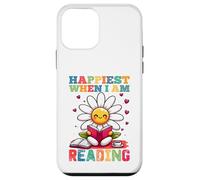 Le plus heureux quand je lis - Cute Book Reader Lover Bookworm Coque pour iPhone 12 mini