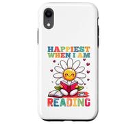 Le plus heureux quand je lis - Cute Book Reader Lover Bookworm Coque pour iPhone XR