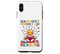 Le plus heureux quand je lis - Cute Book Reader Lover Bookworm Coque pour iPhone XS Max