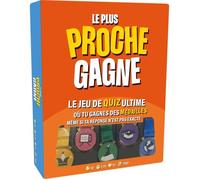 Le Plus Proche Gagne, le jeu quiz ultime, jeu de société, dès 14 ans, temps - de 30 min, 2 à 10 joueurs