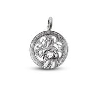 Le plus pur Médaille Vierge Immaculée Conception Argent 925m 27mm. Gravure incluse dans le prix - Personnalisable - GRAVURE INCLUSE DANS LE PRIX