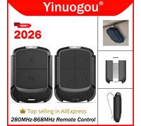 Le plus récent télécommande portail universel 280MHz-868MHz Duplicateur de télécommande de porte de garage multifréquence 433MHz 868MHz Ouvre-porte de garage avec code de clonage et analyse 2Button
