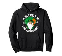 Le Plus susceptible de Chanter des hymnes Irlandais Shamrock Saint Patrick Sweat à Capuche