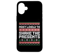 Le Plus susceptible de Faire Trembler Les Cadeaux - Funny Ugly Christmas Coque pour iPhone 16 Plus