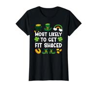 Le Plus susceptible de se Mettre en Forme Shaced Paddys Funny St Patrick Day T-Shirt Graphique avec Valeur
