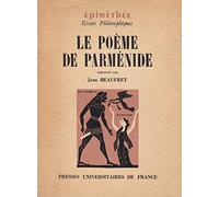 Le Poeme De Parmenide