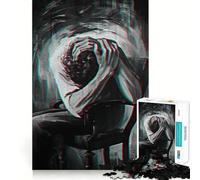 Le Poids du Chagrin Puzzle Adulte 1000 pièces Jeu de réflexion Cadeau Découpe de Haute précision Activité relaxante à Faire en Groupe à l'intérieur (50x75cm)