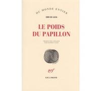 Erri De Luca – Le poids du papillon – Roman – Broché – Gallimard