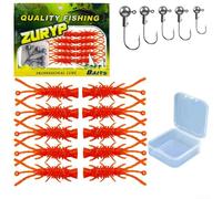 Le point de connexion renforcé entre le corps souple et l'hameçon réduit le risque de séparation pendant les combats intenses avec un maintien sûr de gros poissons jusqu'à l'atterrissage (A)