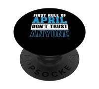 Le Poisson d'avril drôle blagues Farce Humour Farce farceur Avril 1 PopSockets PopGrip Adhésif