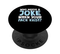 Le Poisson d'avril drôle blagues Farce Humour Farce farceur Avril 1 PopSockets PopGrip Adhésif