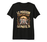 Le Poisson N Etait Pas Petit La Photo Si T-Shirt Haut de Gamme