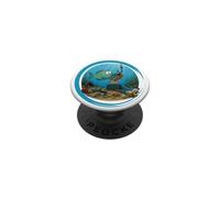Le Poisson se nettoie - Motif Amusant de l'environnement pour des eaux Propres PopSockets PopGrip Adhésif