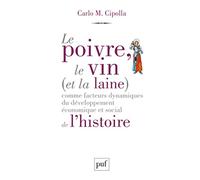 Le poivre, le vin (et la laine) comme facteurs dynamiques du développement économique et social de l'histoire
