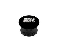 Le Pompier Le Plus Cool du Monde Un Pompier drôle PopSockets PopGrip Adhésif