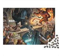 Le Pont de Khazad-dûm s'effondre Puzzle en Bois Imperméable DIY Puzzles De 1000 Pièces pour Adultes Cadeaux Défi Et Casse-tête Jeux De Stimulants