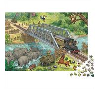 Le Pont sur la rivière Kwai s'effondre Puzzle en Bois Imperméable DIY Puzzles De 1000 Pièces pour Adultes Cadeaux Défi Et Casse-tête Jeux Éducatifs