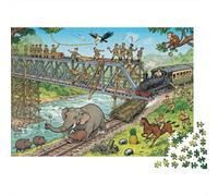 Le Pont sur la rivière Kwai s'effondre Puzzle en Bois Imperméable DIY Puzzles De 1000 Pièces pour Adultes Impossible Jeux De Stimulants